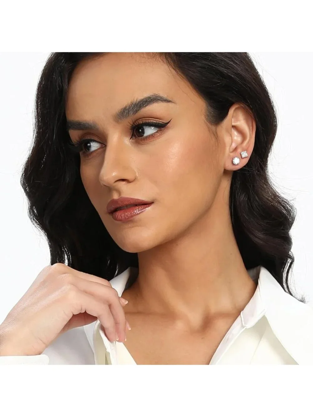 6 Pairs Stainless Steel Stud Earrings for Men & Women - Hypoallergenic Fashion